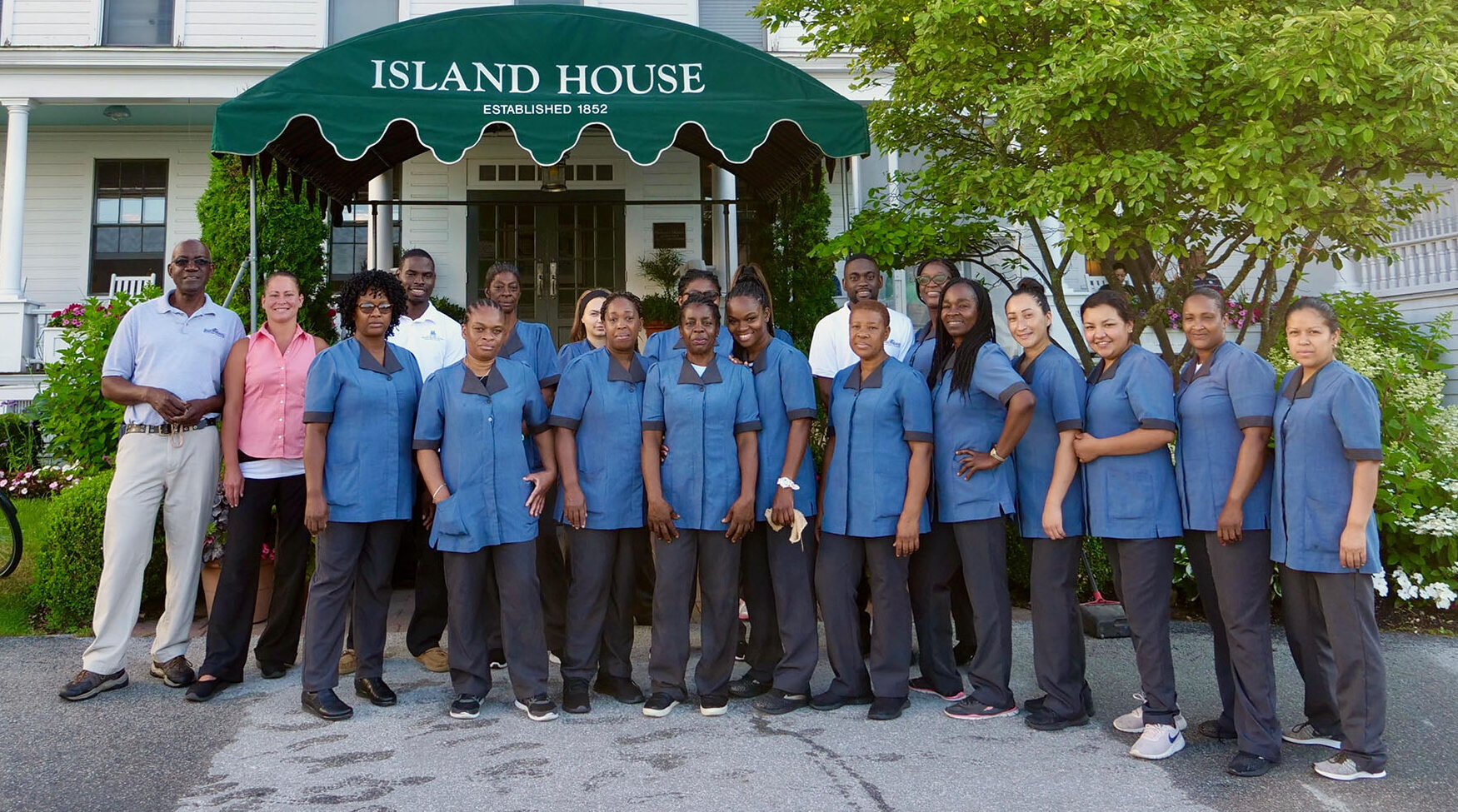 Hospitality Workers at the Island House Hotel